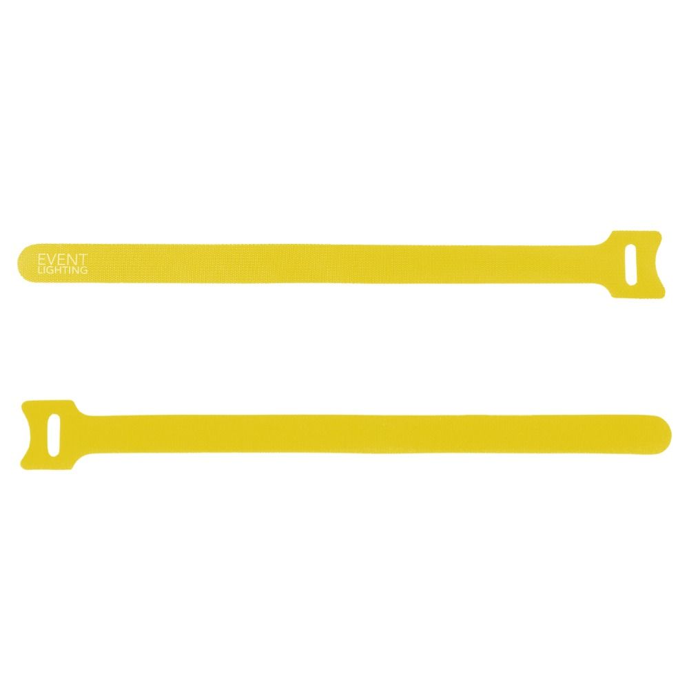 Event Lighting VT50L150 Velcro Ties 12mm x 150mm 50-Pack (Yellow) - Image 1