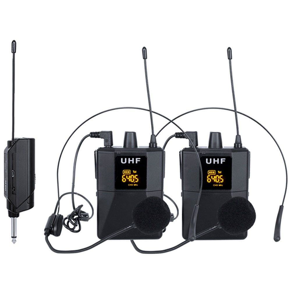 E-lektron U2-BH UHF Tunable Universal Dual Headset Microphone Set - Image 1