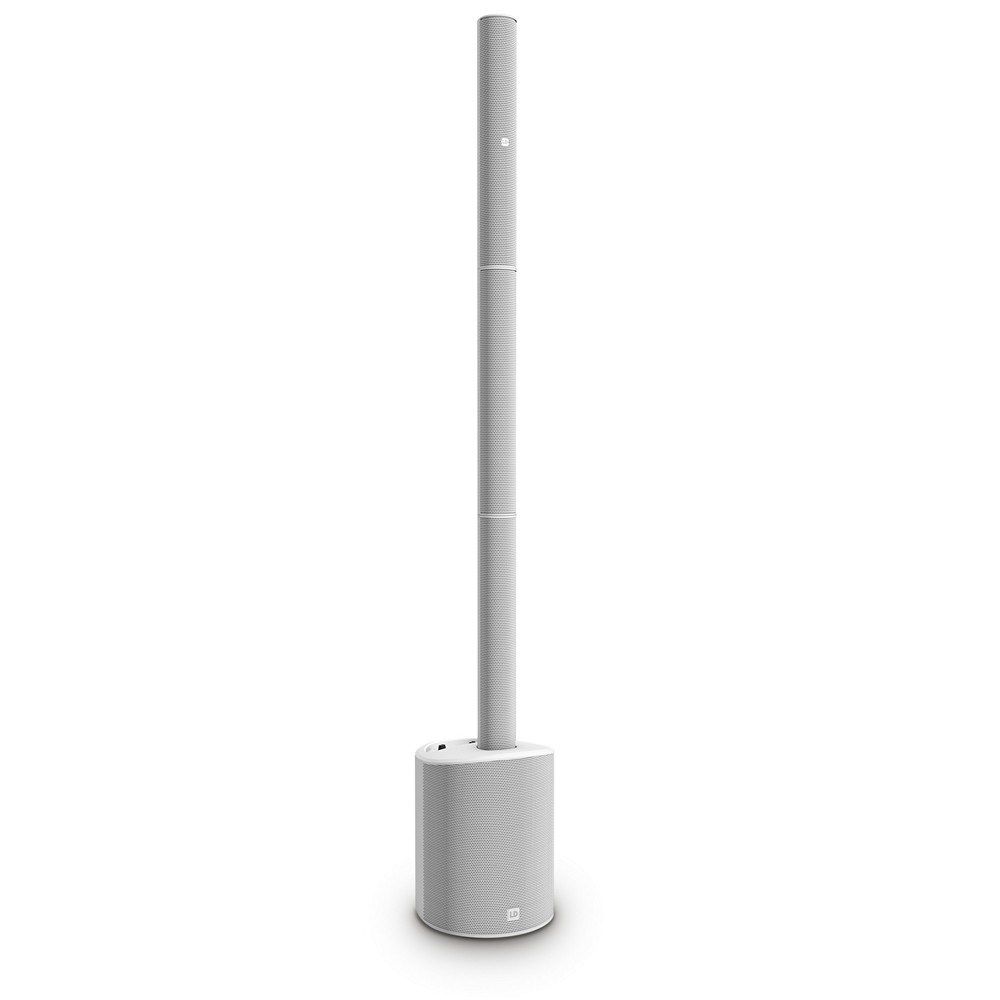 LD Systems MAUI 5 GO 100 Column PA w/ Mixer & Battery Pack (White) - Image 1