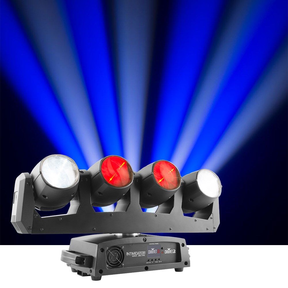 Chauvet Intimidator Wave 360 IRC Multi Moving Head Spot 4 x 12W QUAD LED - Image 1