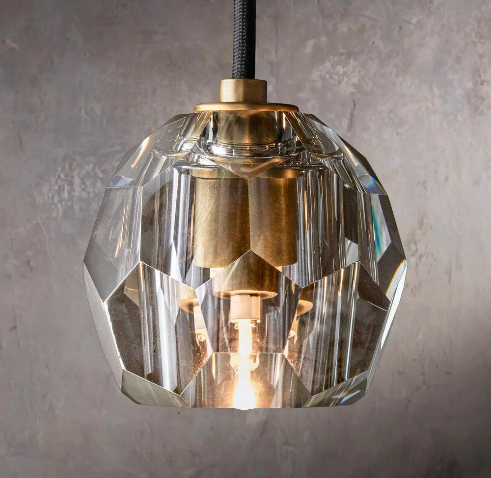 Spherical Tinted Glass Hanging Pendant Lamp - Image 1
