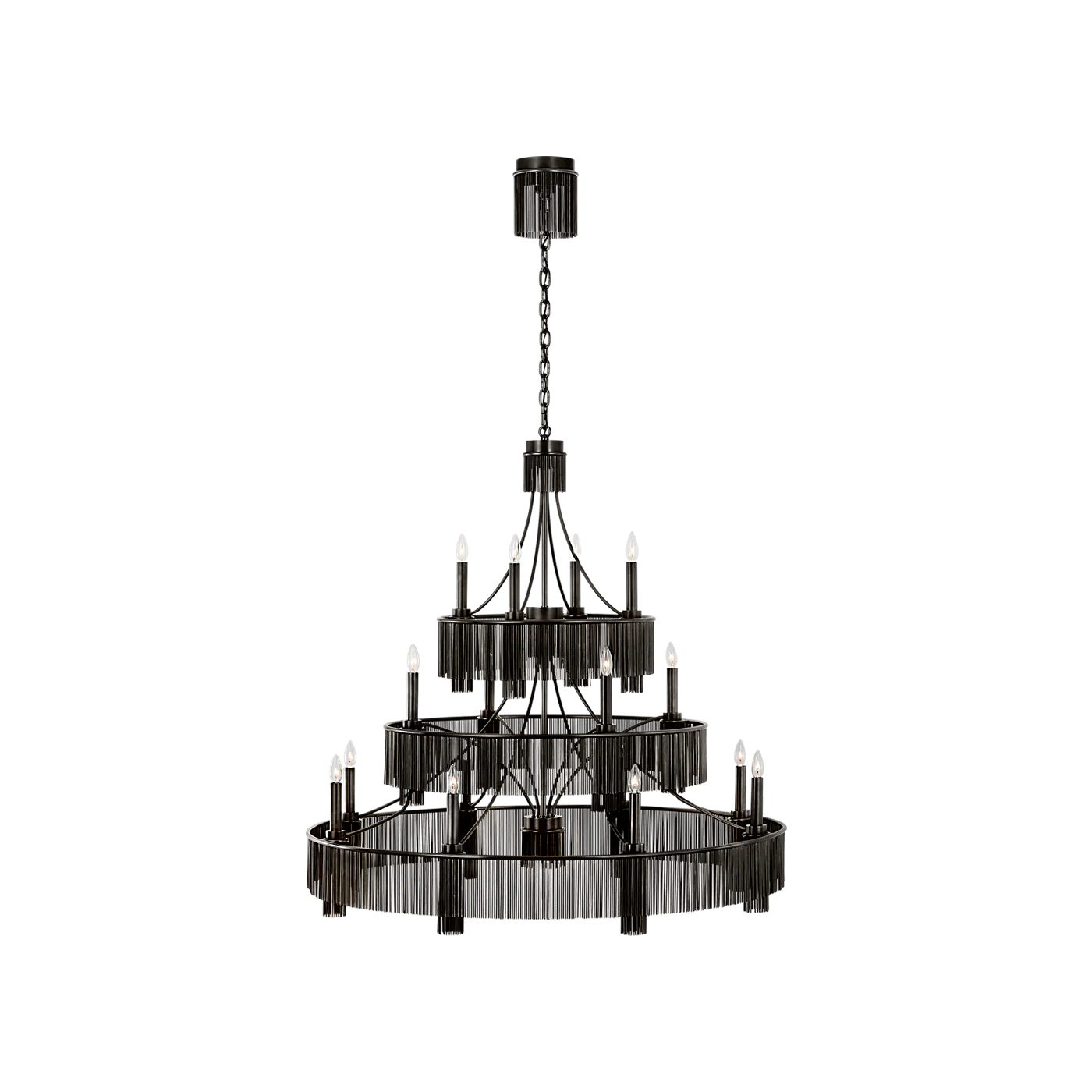 Sutton 50" Three Tier Chandelier - Image 2