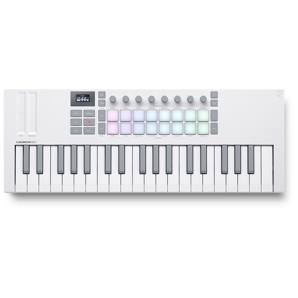 Novation Launchkey Mini MK4 37-Note Mini-Controller MIDI Keyboard (White Edition) - Image 1
