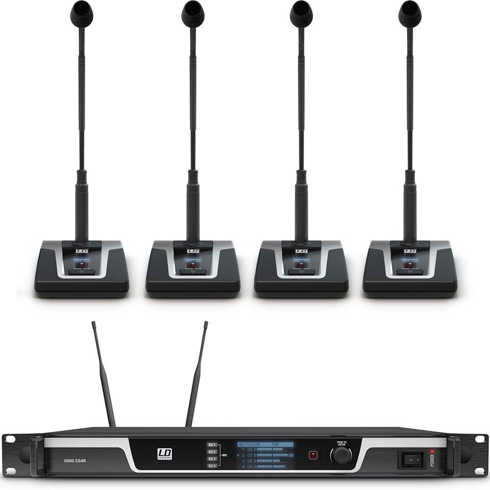 LD Systems U505 Wireless 4-Channel Conference System 655-679 MHz - Image 1