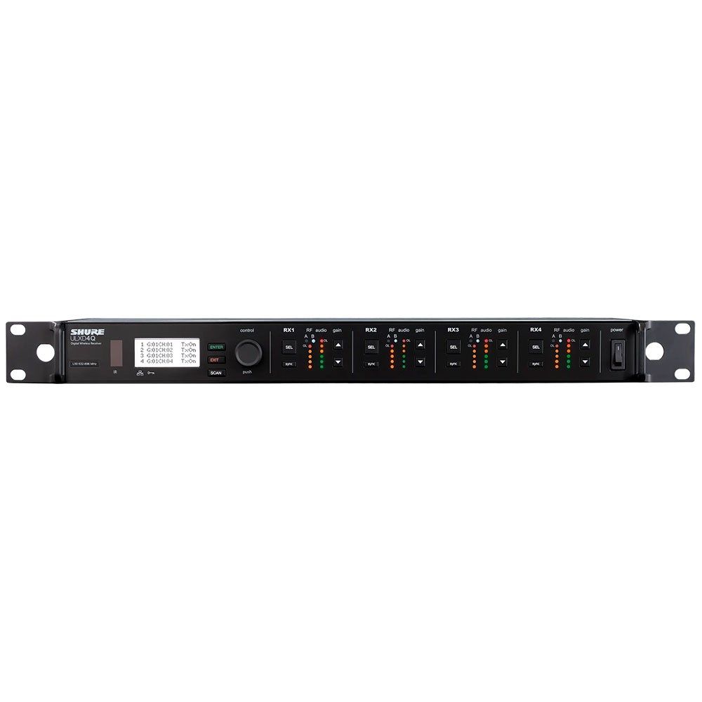 Shure ULXD4QL51 Quad-Channel Digital Wireless Receiver Band L51 (632-696MHz) - Image 1