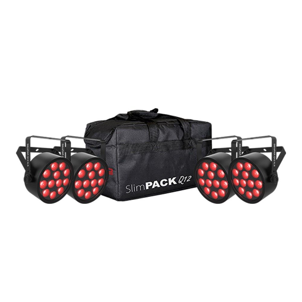 Chauvet DJ SlimPACK Q12 ILS (4 Pack w/Bag & DMX) - Image 1