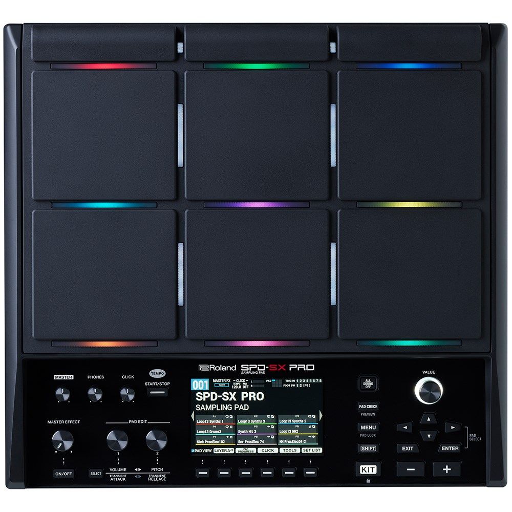 Roland SPD-SX PRO Sampling Pad Percussive Sampling Instrument w/ Colour Display & Pad LEDs - Image 1