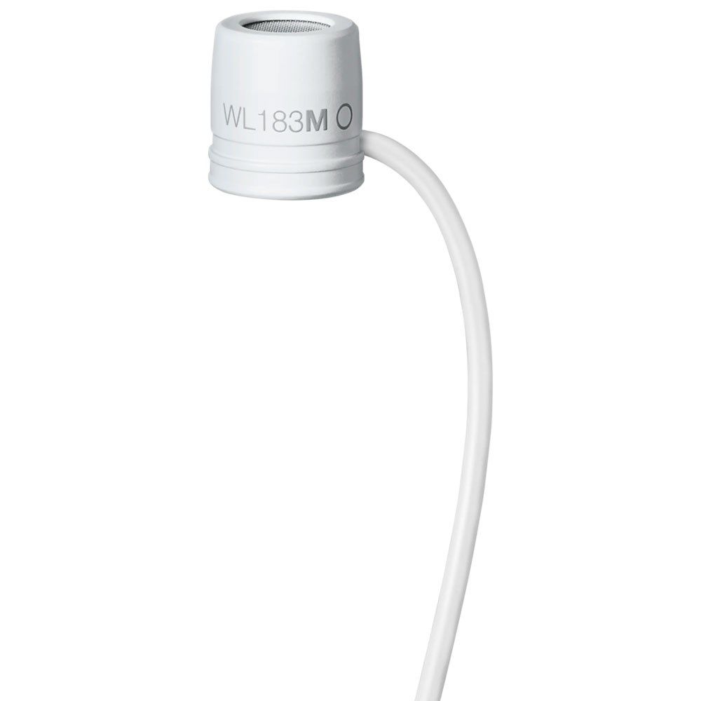 Shure WL183M Low Profile Omnidirectional Lavalier Mic White w/ TA4F Connector - Image 1