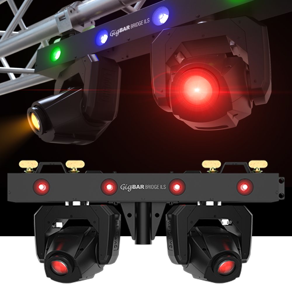 Chauvet GigBAR Bridge ILS LED Moving Head Effect Light inc Hanging Brackets - Image 1