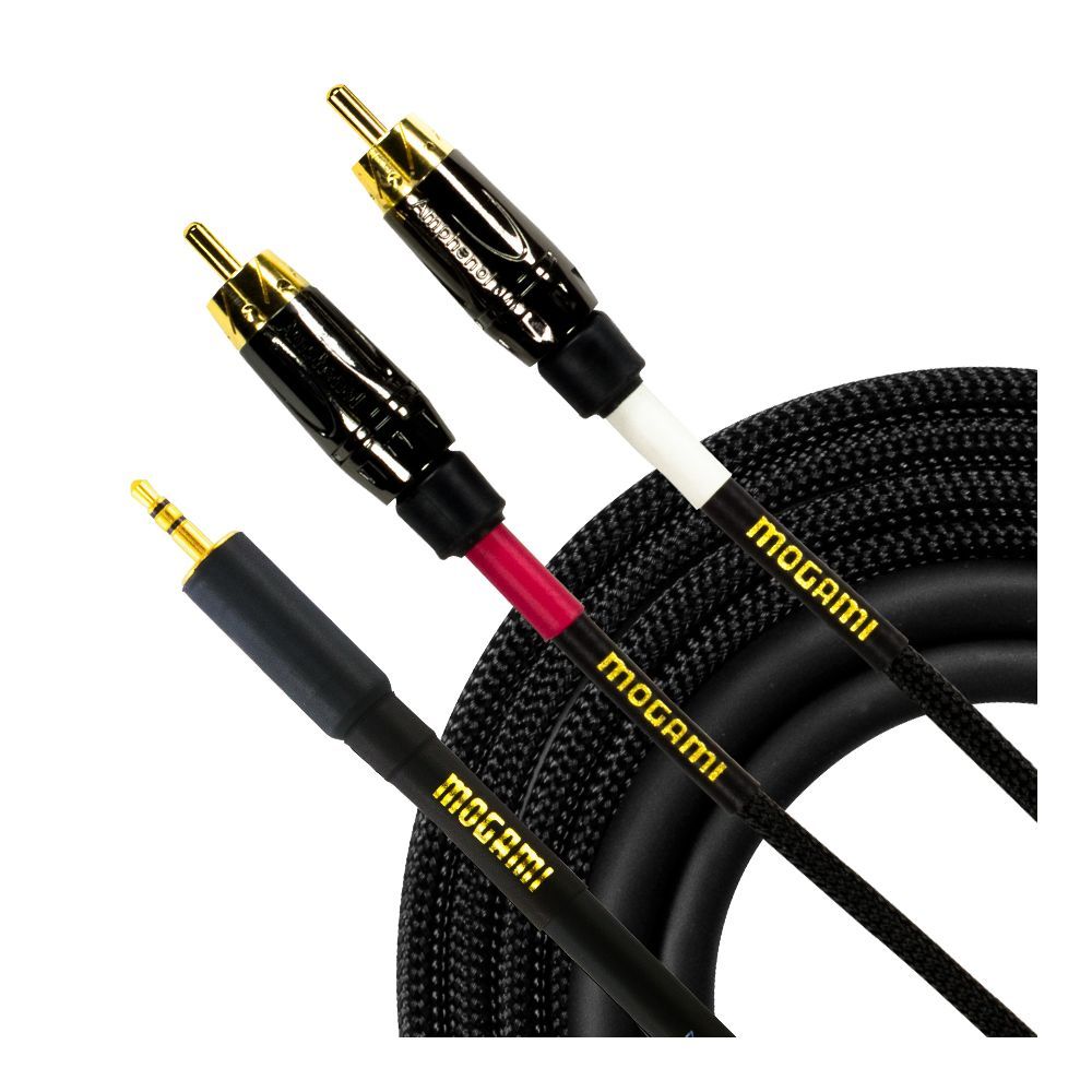 Mogami 3.5mm TRS to Dual RCA Cable (15ft) - Image 1