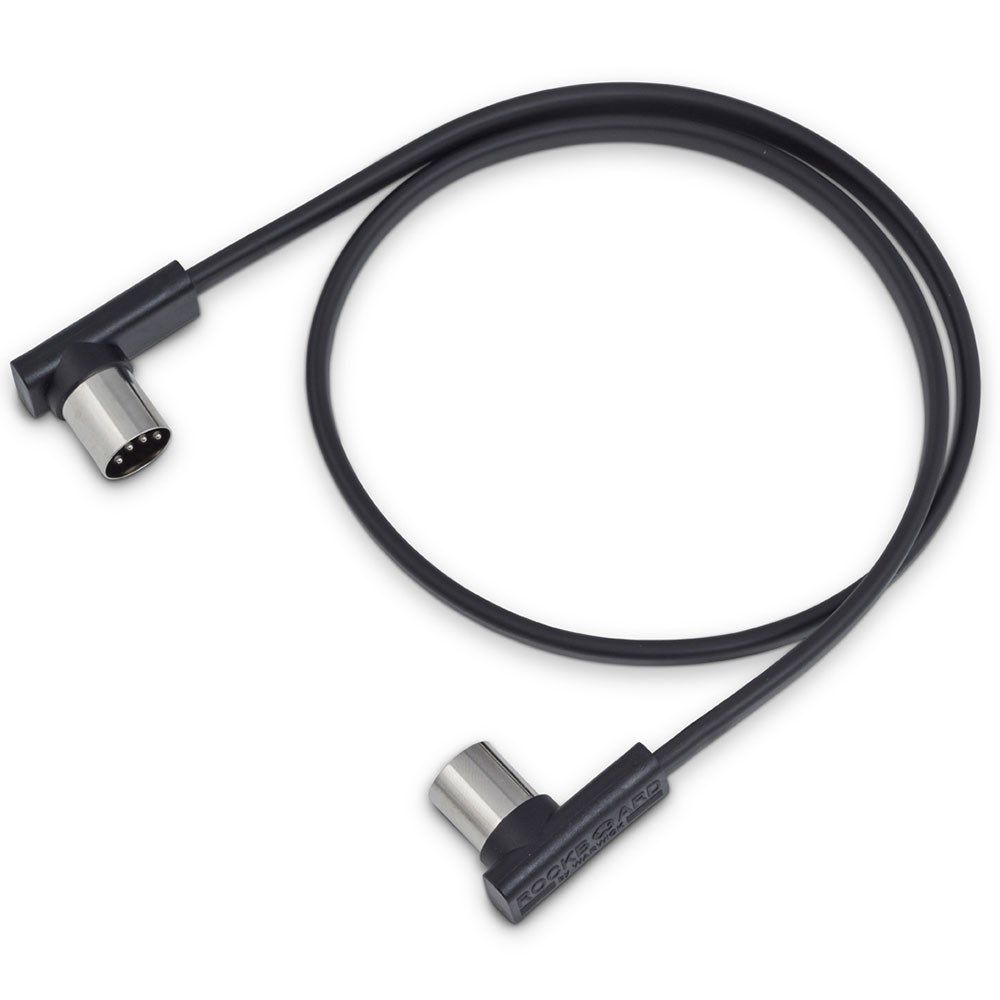 RockBoard Flat Patch Midi Cable 60cm Black - Image 1