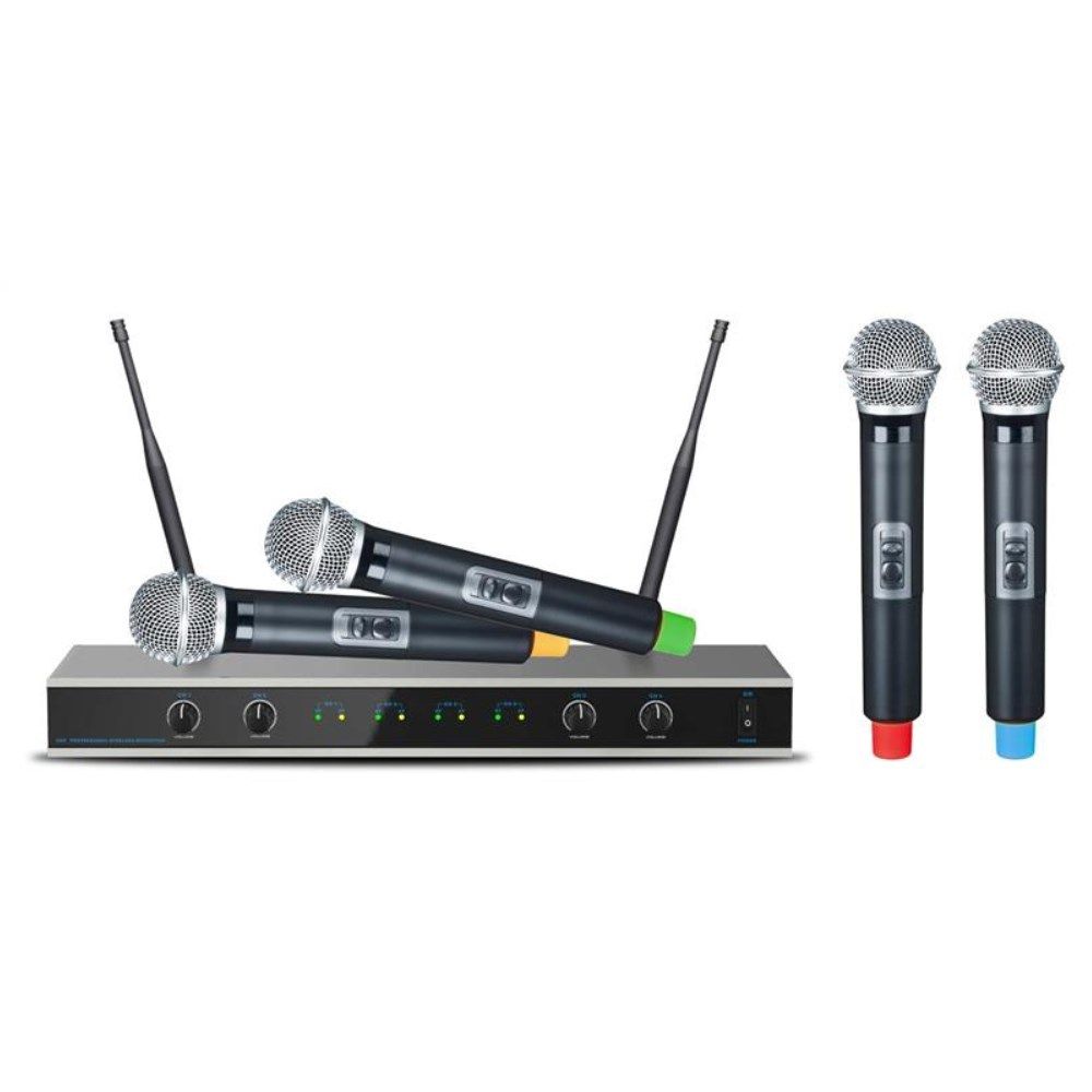 E-lektron IU-4011 UHF 4 Channel Handheld Mic Set - Image 1