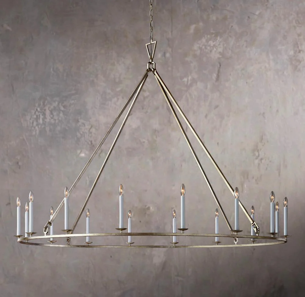 19TH C. BRITISH PIERCED CIRCULAR CHANDELIER 72″