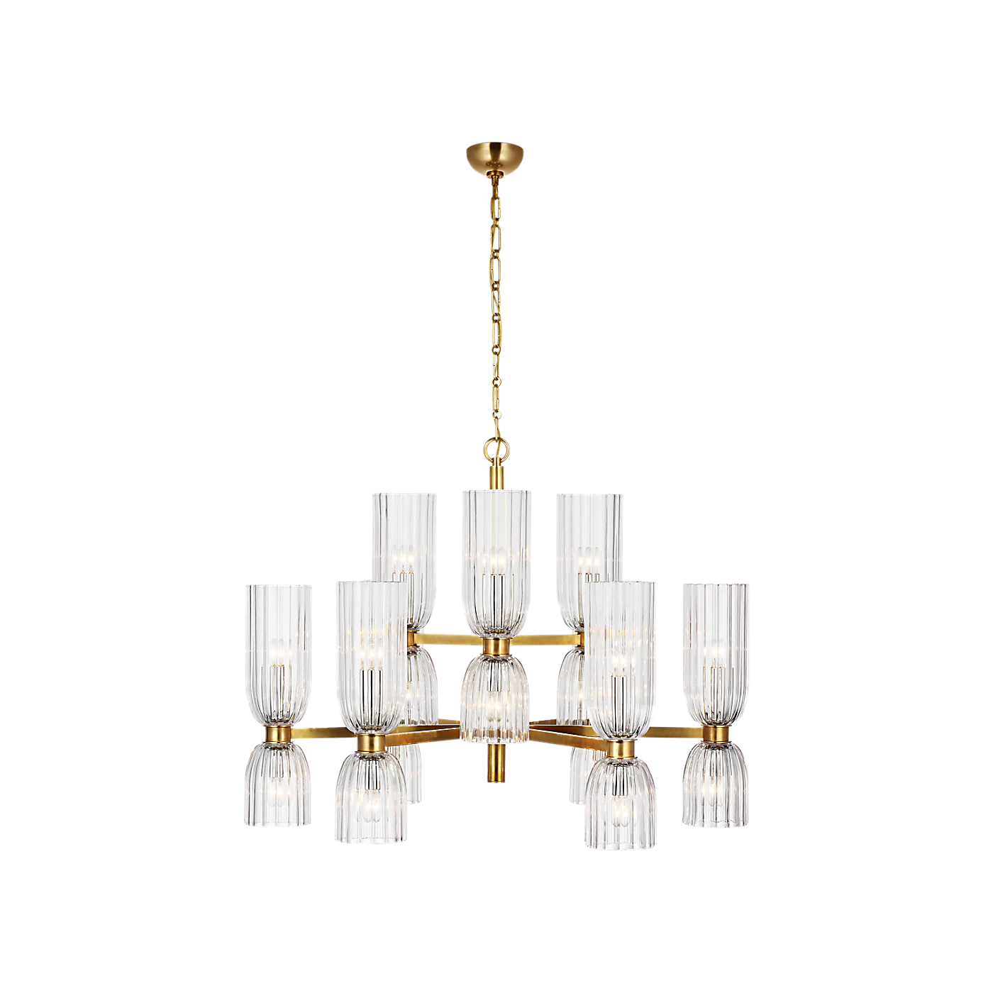Asalea Medium Two-Tier Chandelier