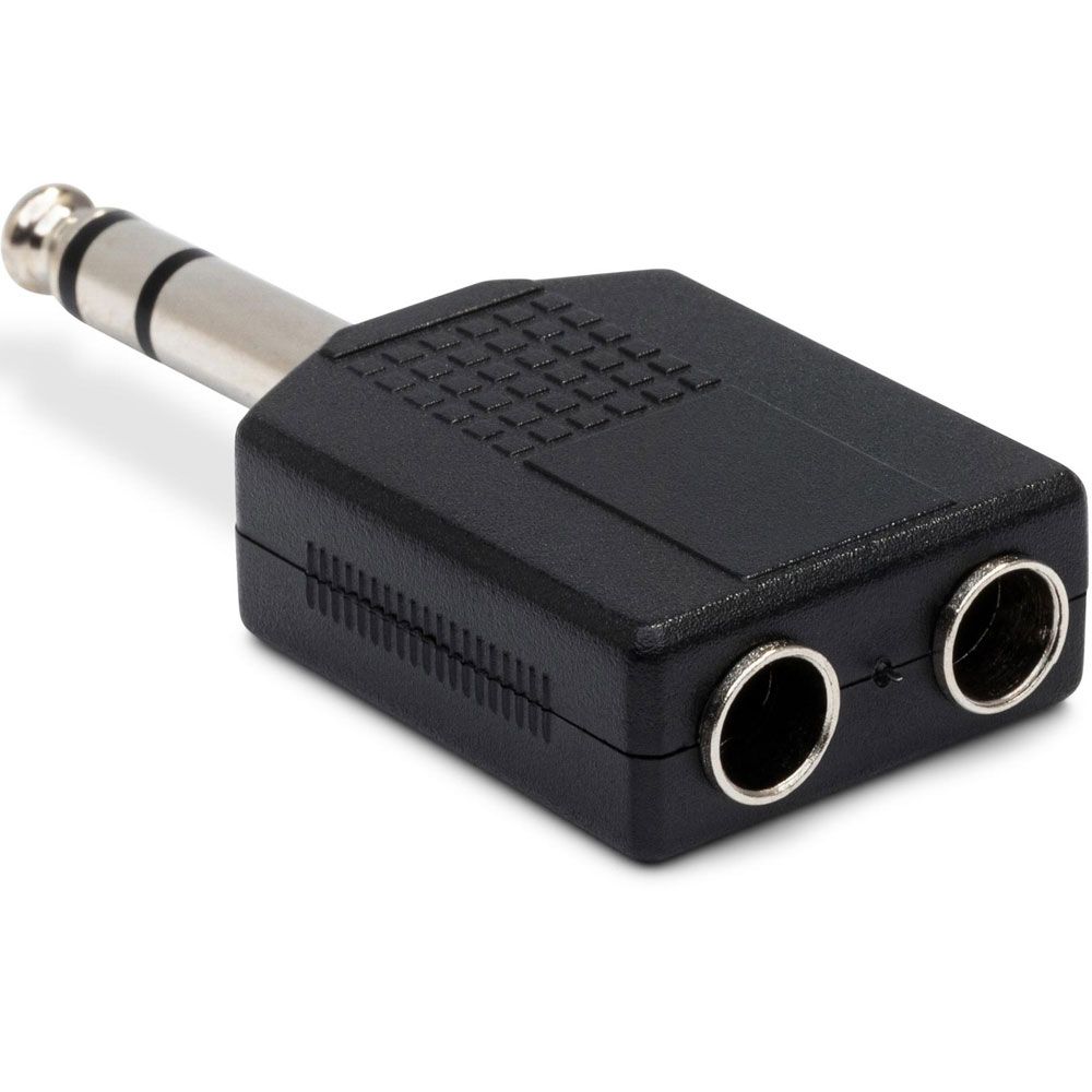 Hosa GPP359 Adapter Dual 1/4 in TRS to 1/4 in TRS - Image 1