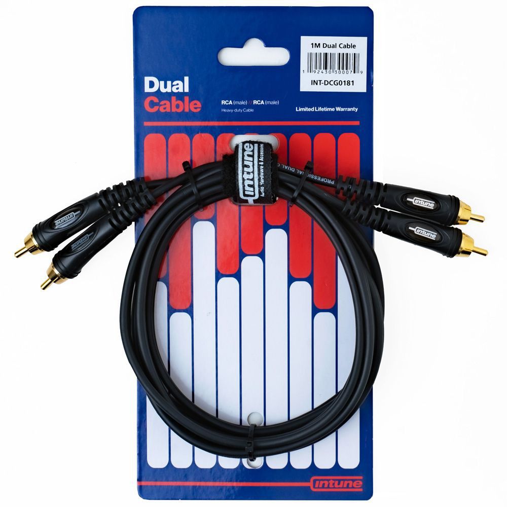 Intune Dual Cable RCA Male to Same 1m - Image 1