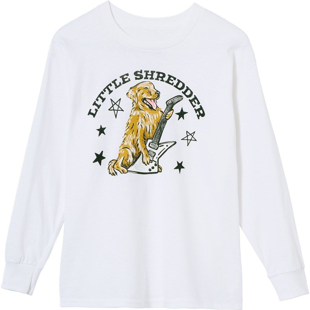 Gibson Kids Little Shredder Longsleeve Tee (White) S - Image 1