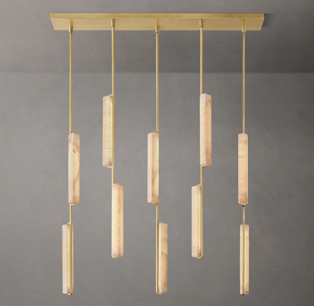 Audubons Alabaster Linear 54" Chandelier - Image 3