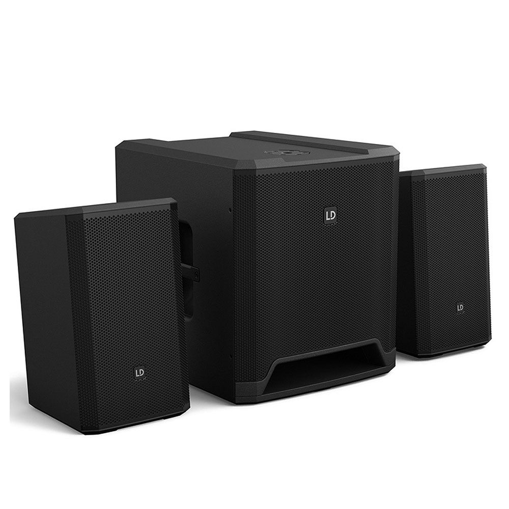 LD Systems DAVEG4X Compact Powered 12" Sub w/ 2 x 6.5" Satellites - Image 1