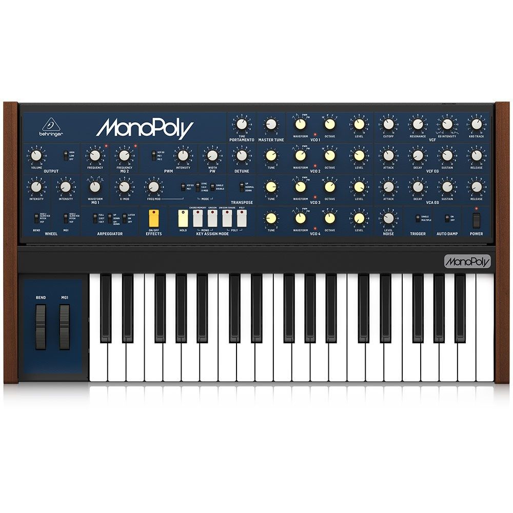 Behringer MonoPoly Analog 4-Voice Polyphonic Synthesiser - Image 1
