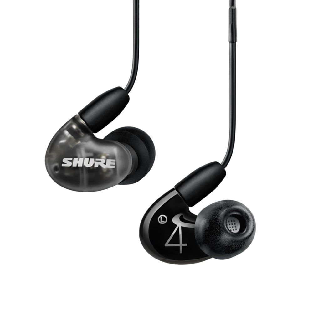 Shure Aonic 4 Sound Isolating Earphones w/ Universal Cable (Black) - Image 1