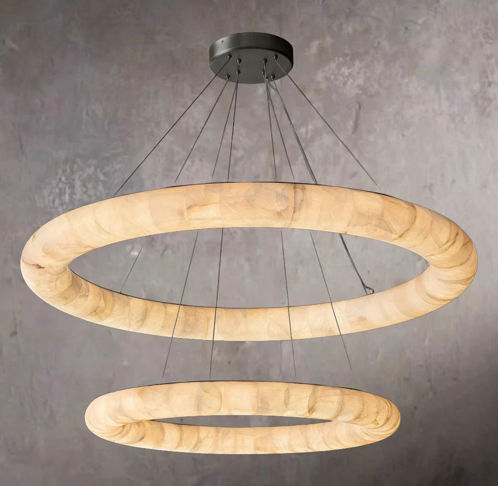 Rivage Smooth Dual-Level Circular Chandelier 61" - Image 1