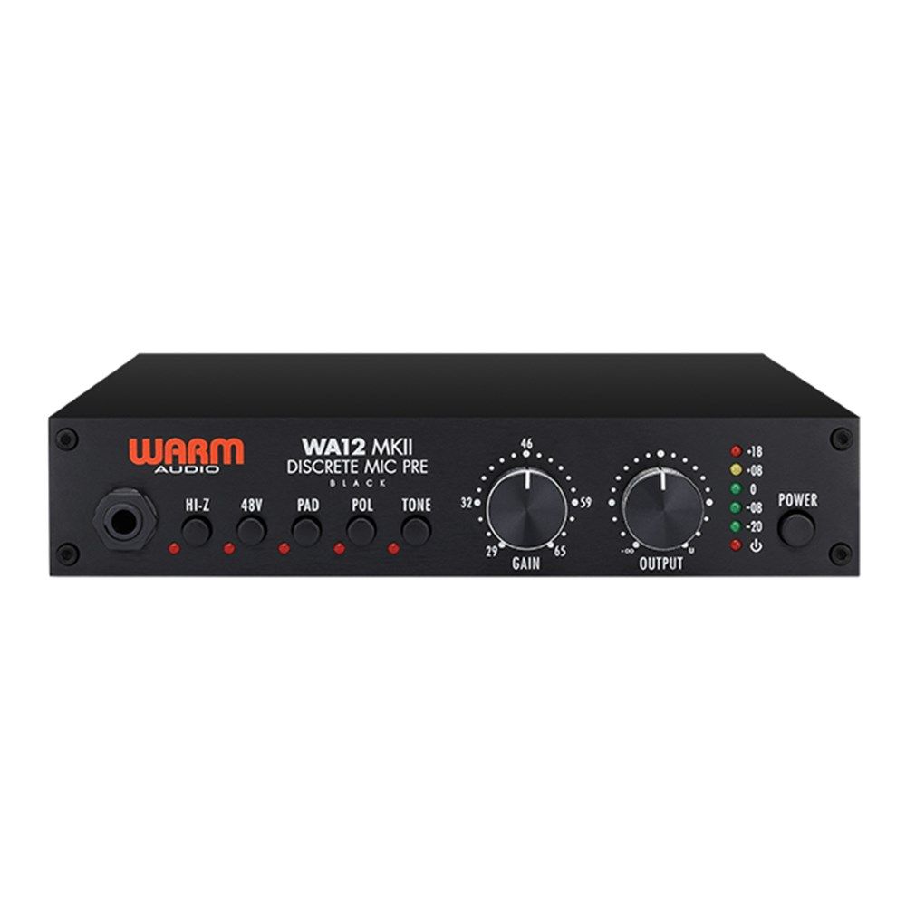 Warm Audio WA12 MKII Discrete Mic Pre (Black) - Image 1