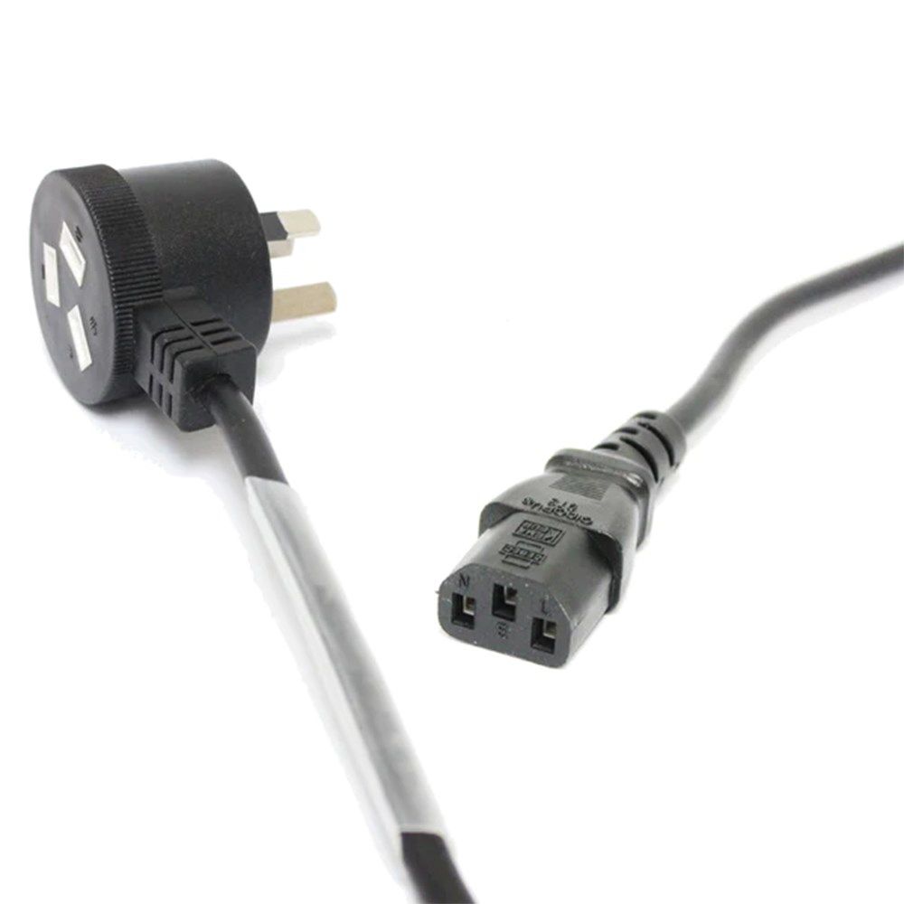 DL IEC Power Lead w/ Piggyback Plug (50cm) - Image 1