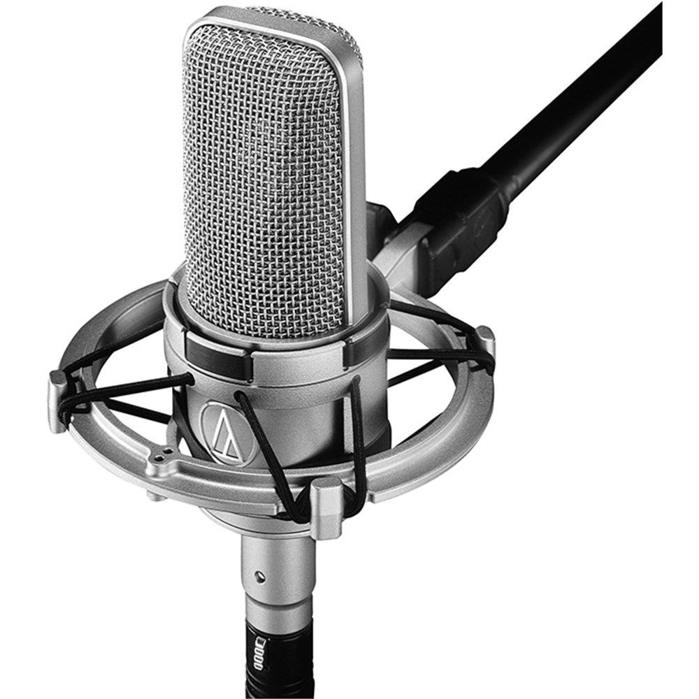 Audio Technica AT4047 Large Diaphragm Cardioid Condenser w/ FET, Shock Mount (Silver) - Image 1
