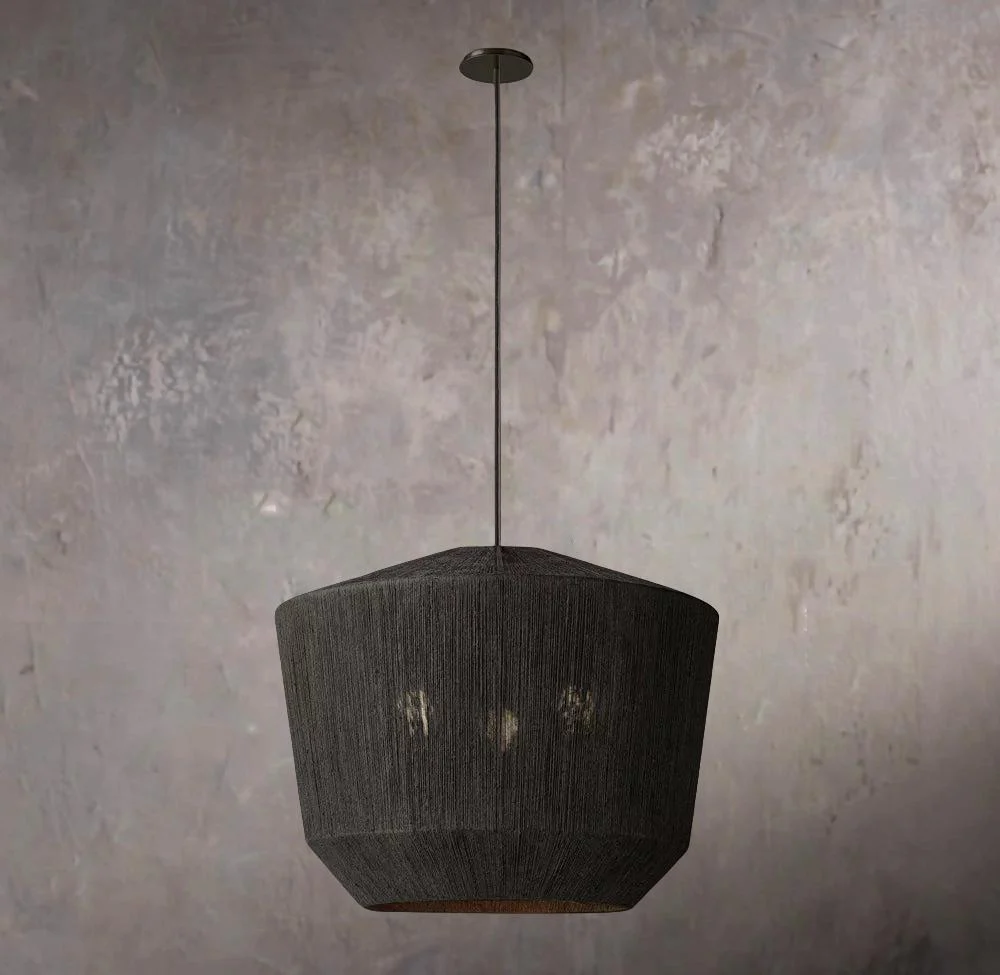 Ceva Woven Wicker Pendant Light Chandelier