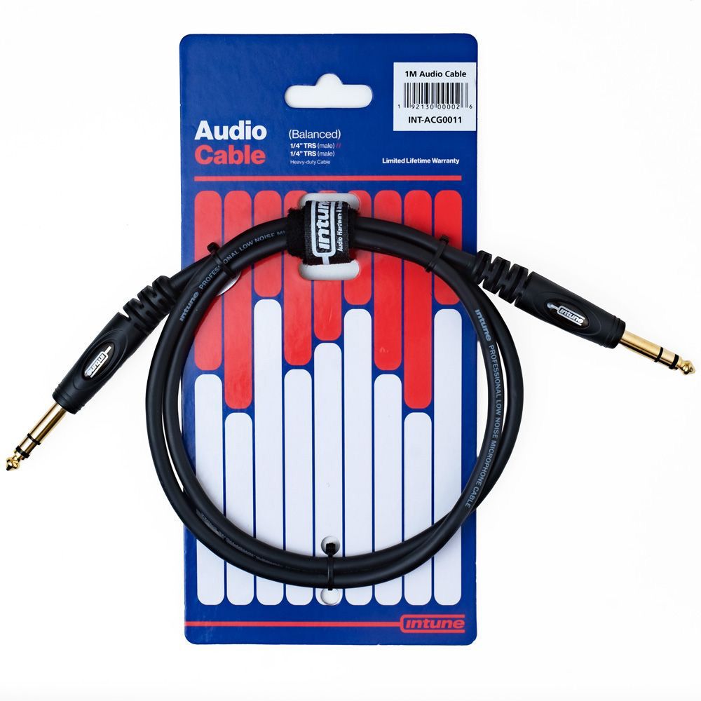 Intune Audio Cable 1/4" TRS to Same 1m - Image 1