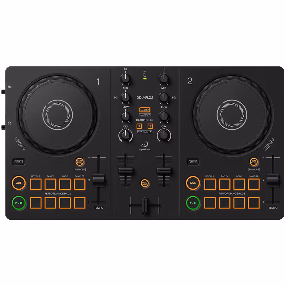 AlphaTheta DDJ-FLX2 Compact 2-Channel DJ Controller - Image 1