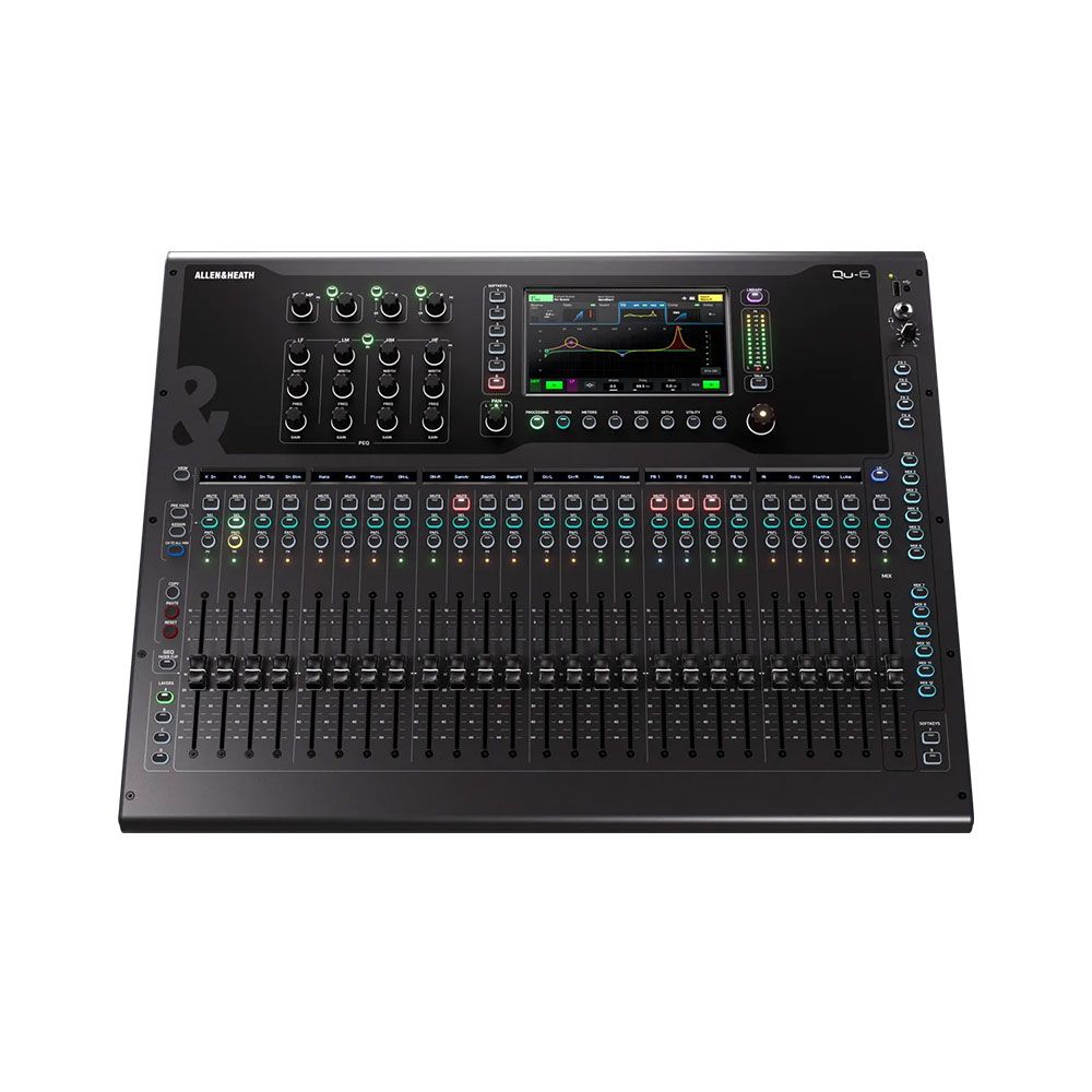 Allen & Heath Qu-6 Compact 38 In 24 Out 96K Digital Mixer w/ 25 Faders - Image 1
