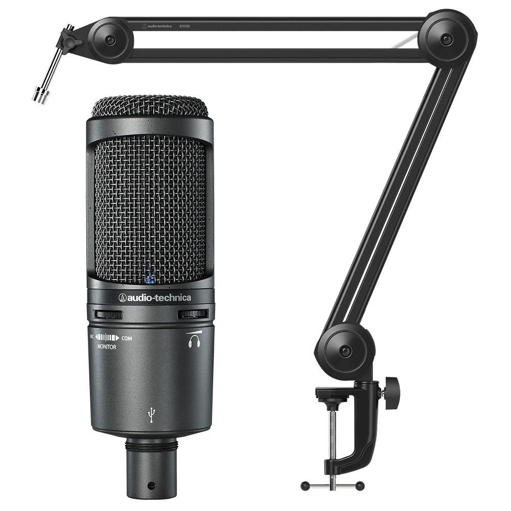Audio Technica AT2020USB+ USB Condenser Microphone w/ Boom Arm - Image 1