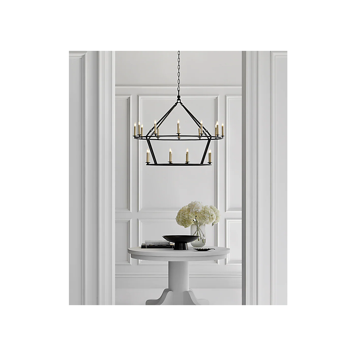 Darlana Large Two-Tiered Ring Chandelier - Image 2
