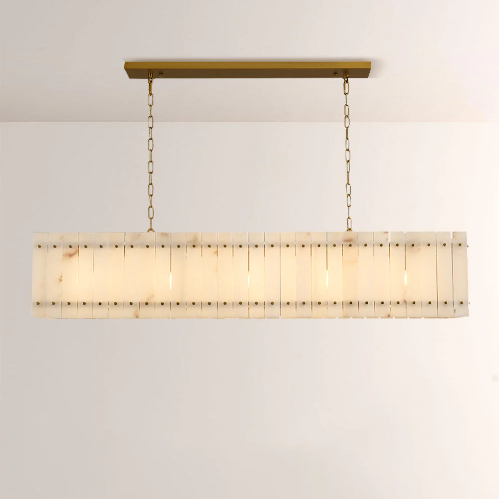 Aurelix Alabaster Linear Chandelier 54" 72" - Image 1