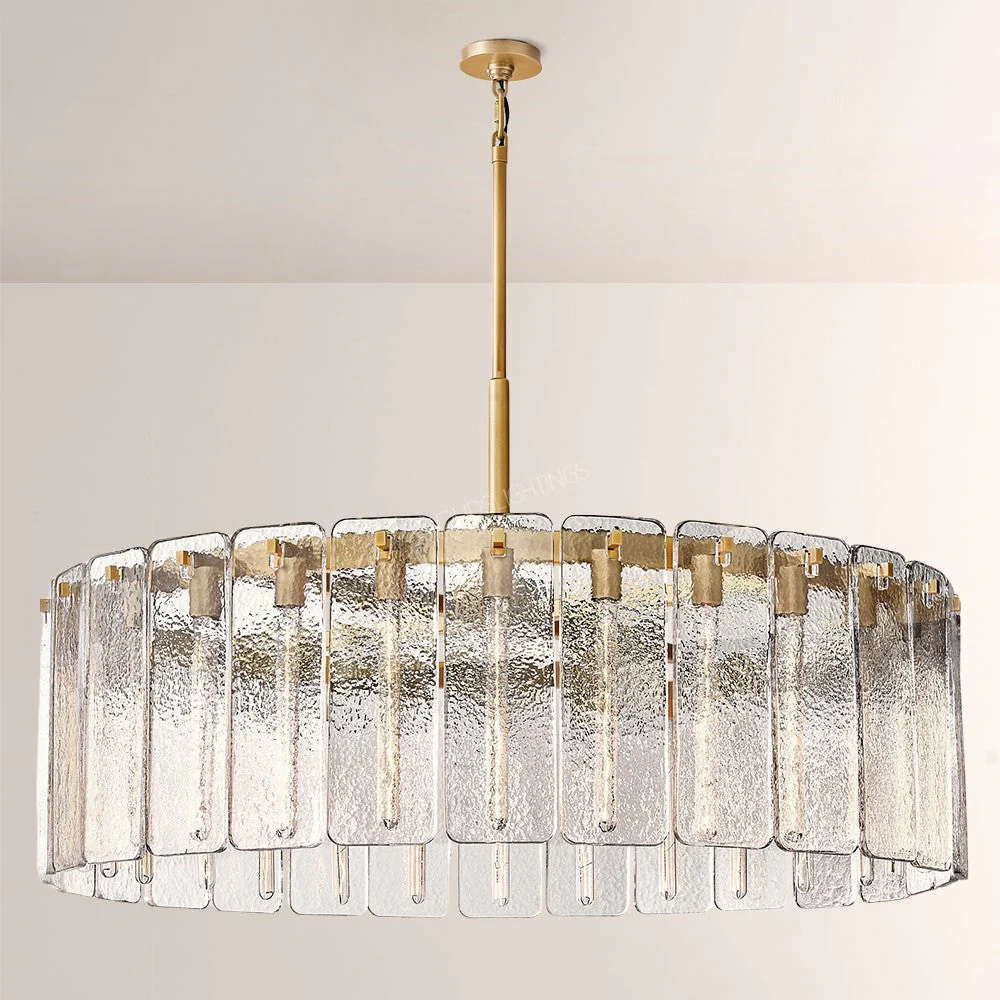 Belamet Glass Round Chandelier 48"D - Image 1