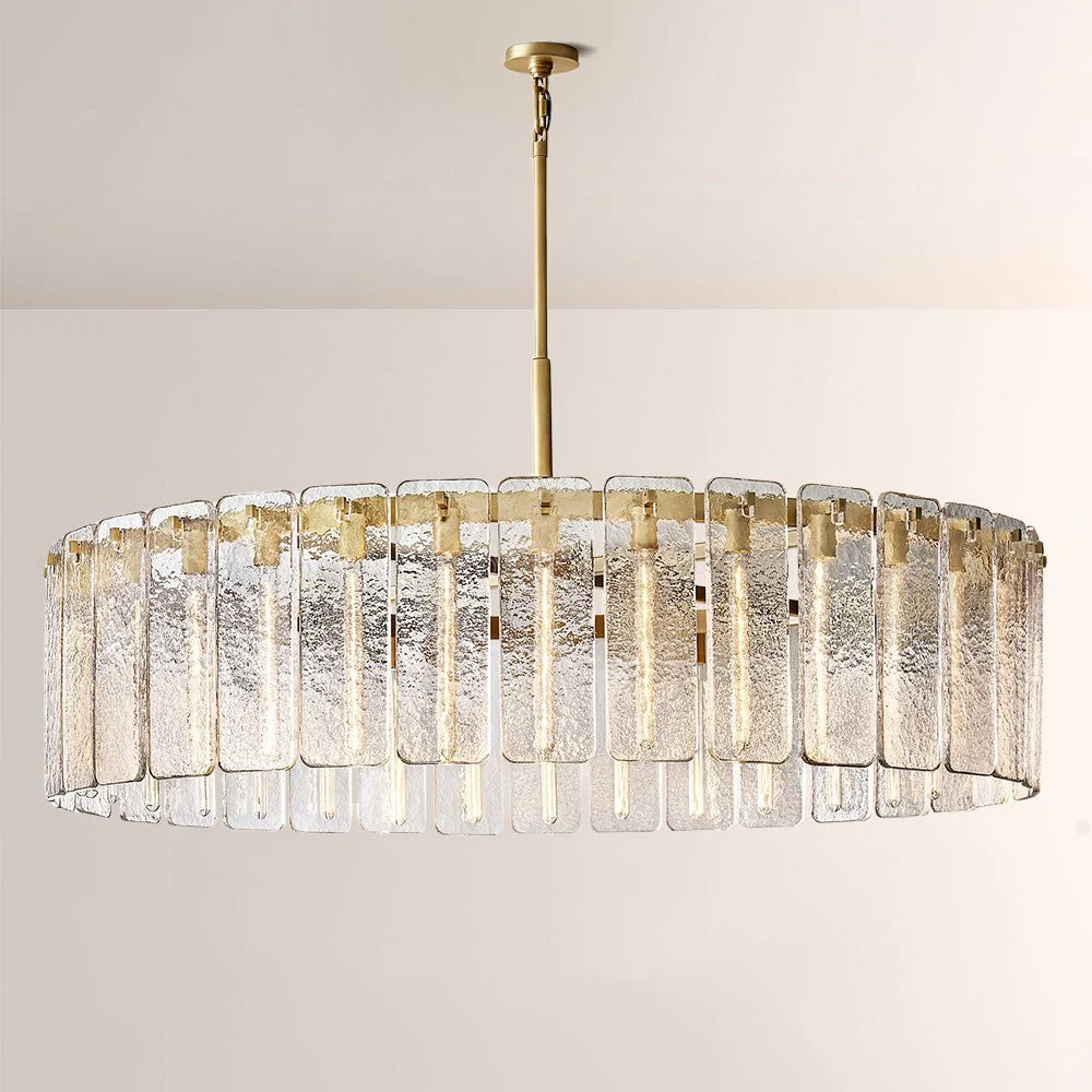 Belamet Glass Round Chandelier 60"D - Image 1