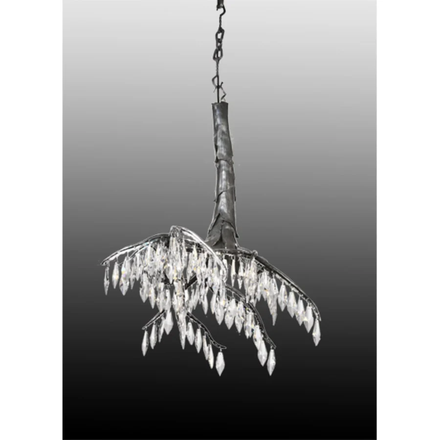 Meyda Tiffany Single Light Down Lighting Mini Chandelier from the Winter at Stillwater Collection - Image 1
