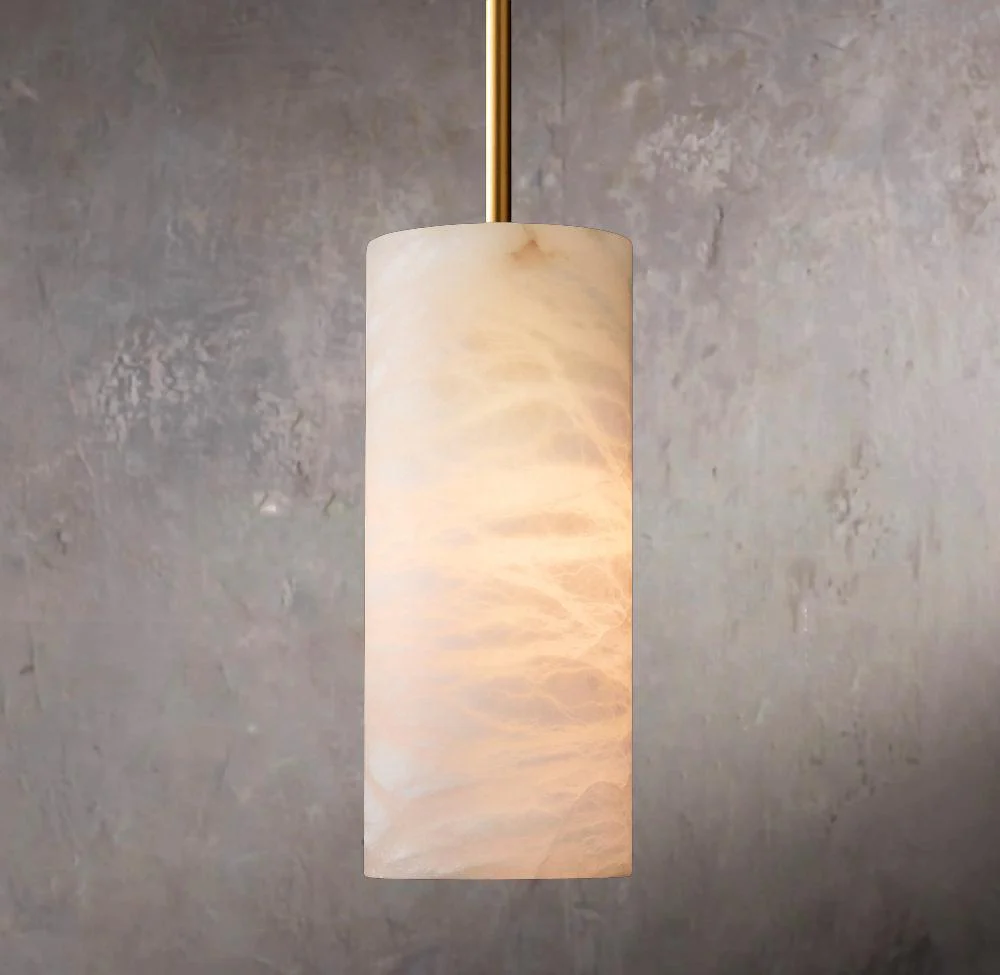 Handcrafted Alabaster Column Pendant Charm