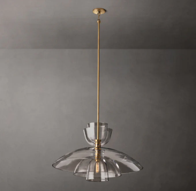 Blom Transparent Glass Dome Ceiling Pendant Light Large Hanging Fixture - Image 3