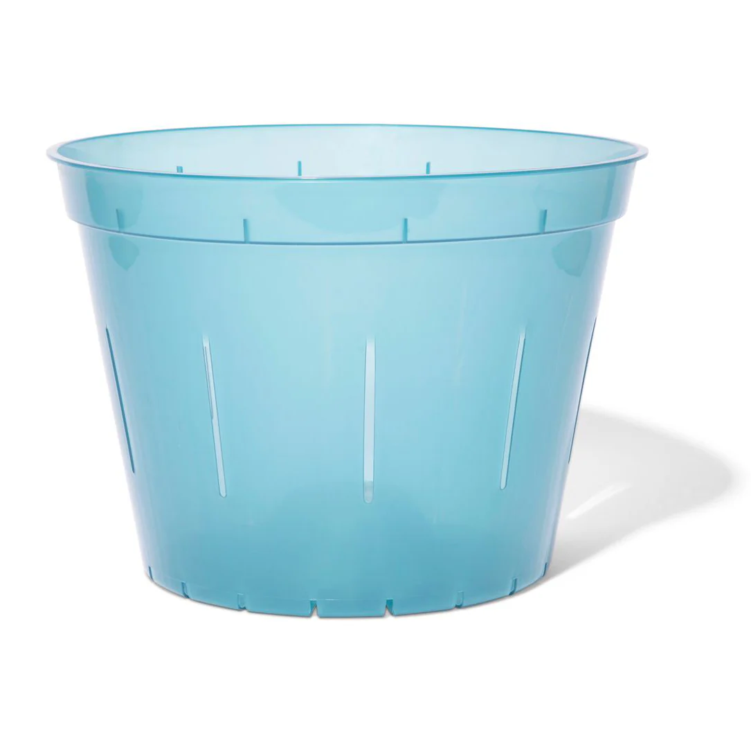 10″ Blue Sapphire Slotted Orchid Pot