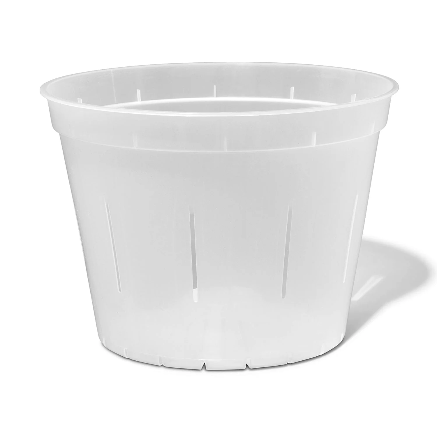 10″ Crystal Clear Slotted Orchid Pot
