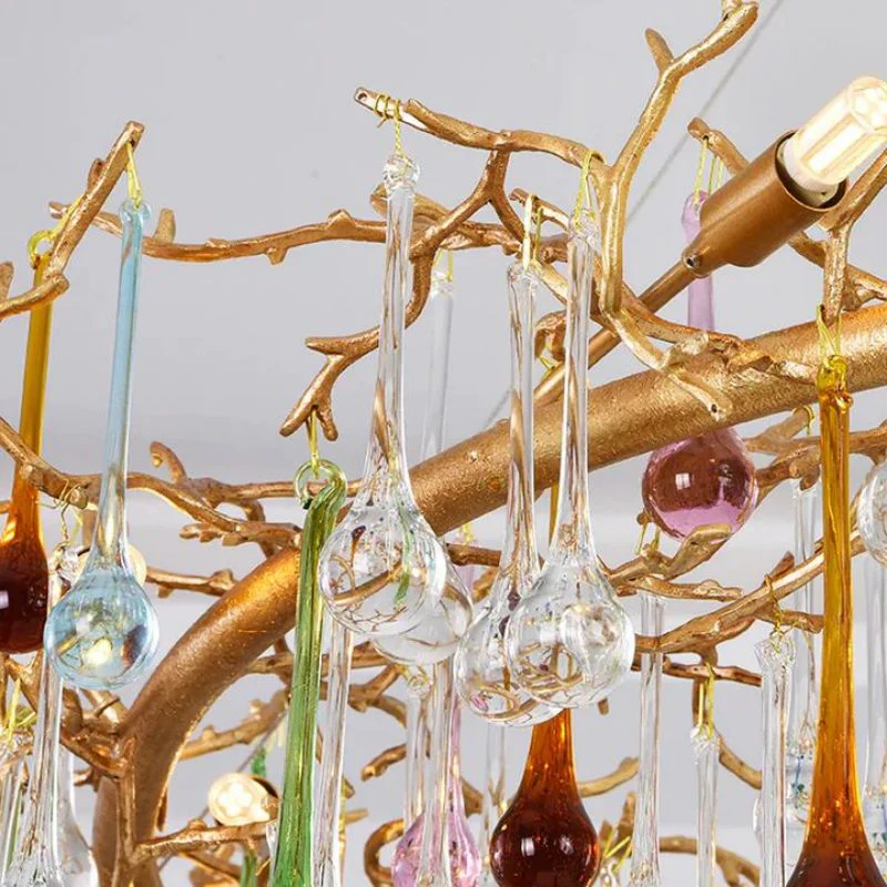 Runl Colorful Crystal Branch Chandelier - Image 3