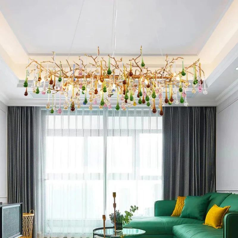 Runl Colorful Crystal Branch Chandelier - Image 2