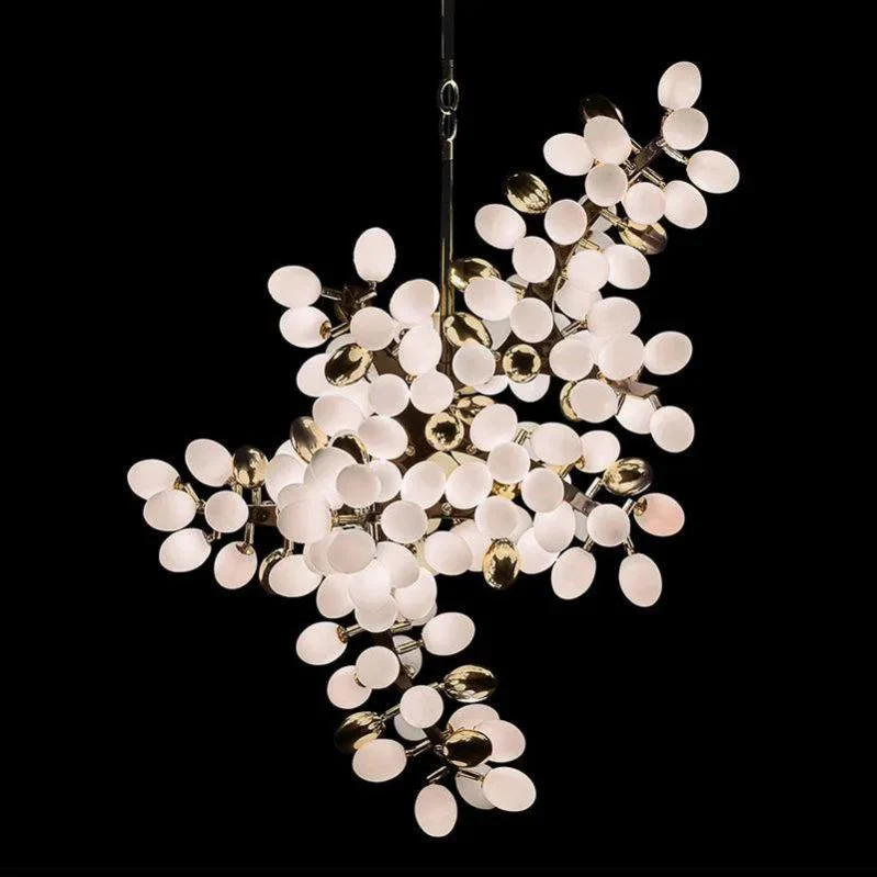 Pretty Grape Hanging Branch Chandelier Over kitchen Island - Image 1