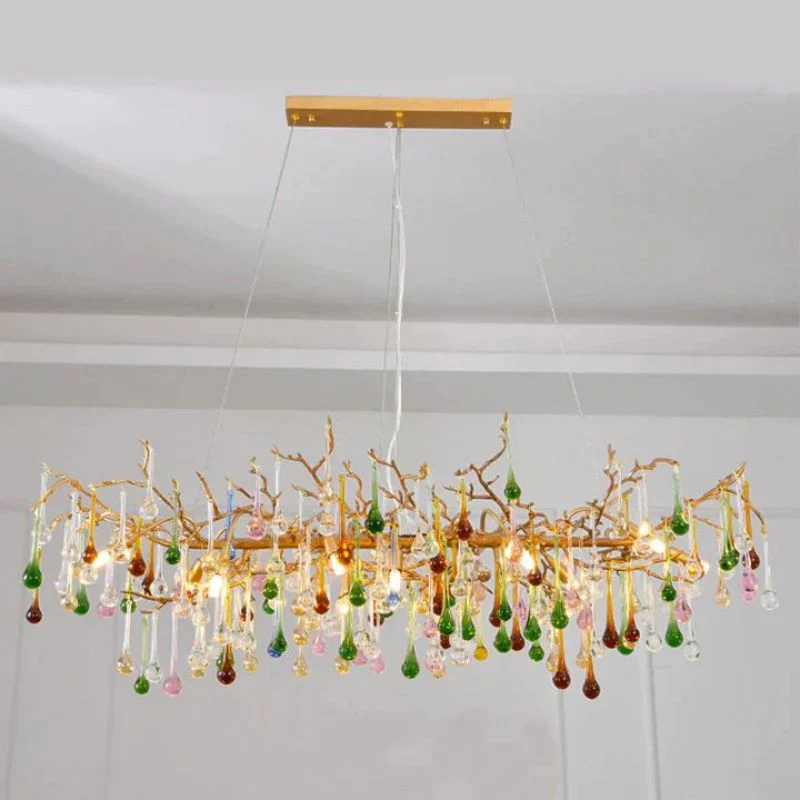 Runl Colorful Crystal Branch Chandelier - Image 1
