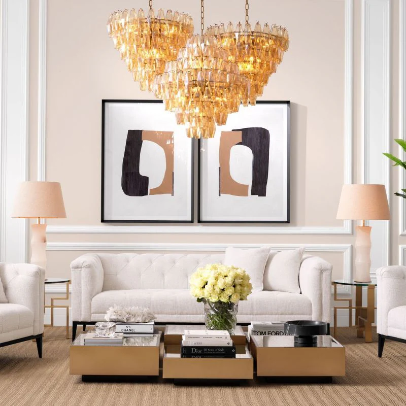 Tarin Glass Large Chandelier - Image 2