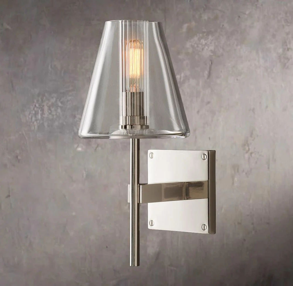 Fulhamy Clear Glass Wall Sconce - Image 2