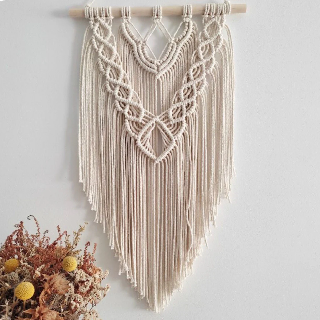 ديكور حائط مكرمية 70×50سم - BIRD11 - Image 1